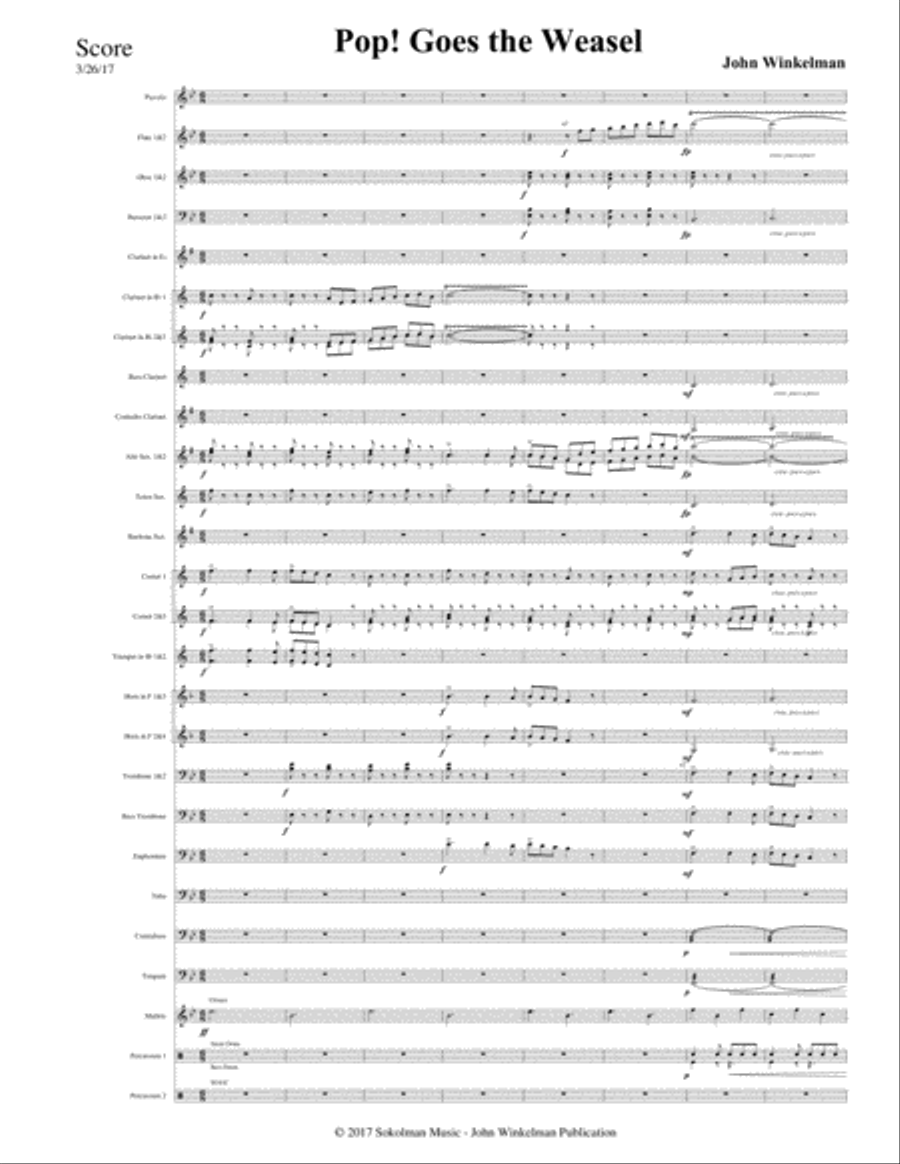Pop! Goes the Weasel School and Community scores gallery preview page 3