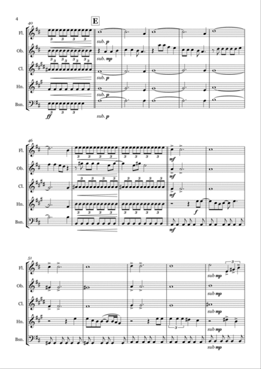 Christmas (baby Please Come Home) Woodwind Quintet scores gallery preview page 4