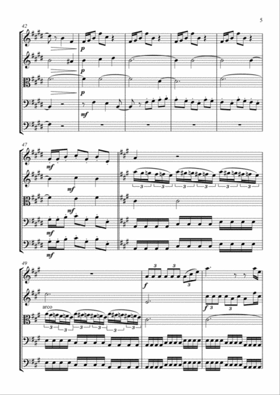 Falling from the Sky Falling from the Sky String Orchestra scores gallery preview page 5