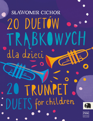 Book cover for 20 Trumpet Duets for children and youngsters