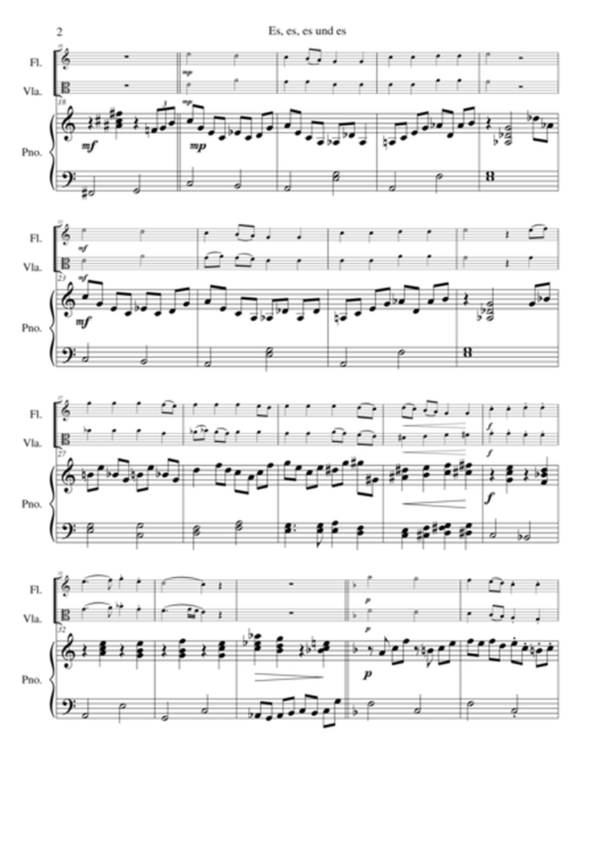Es es es und es for flute, viola and piano image number null