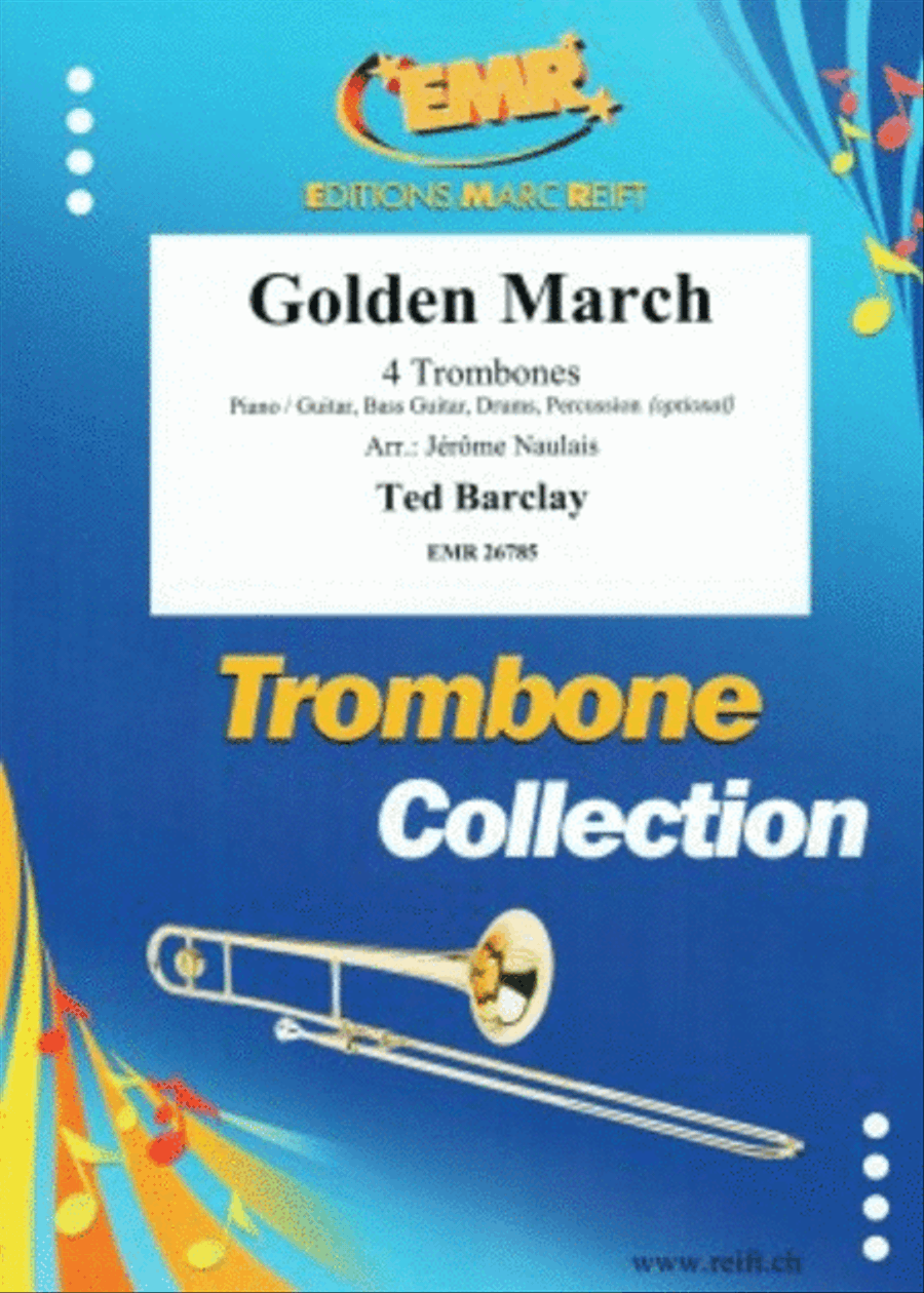 Golden March Trombone Quartet scores gallery preview page 1