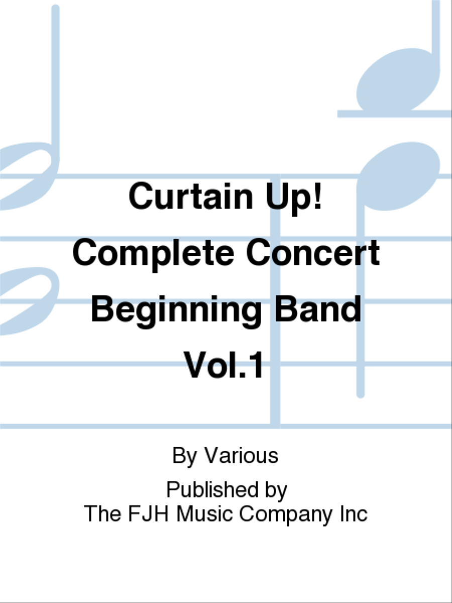 Curtain Up! Concert Band scores gallery preview page 1
