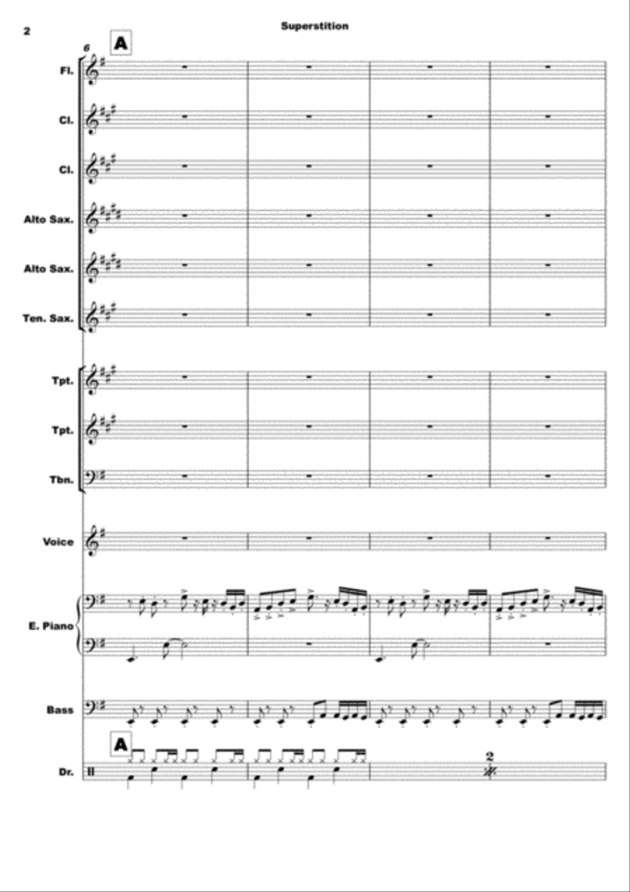 Superstition Large Ensemble scores gallery preview page 2