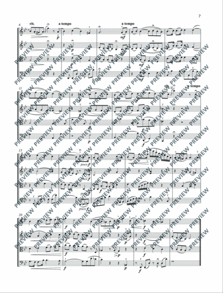 Mere Droplets String Quartet scores gallery preview page 8