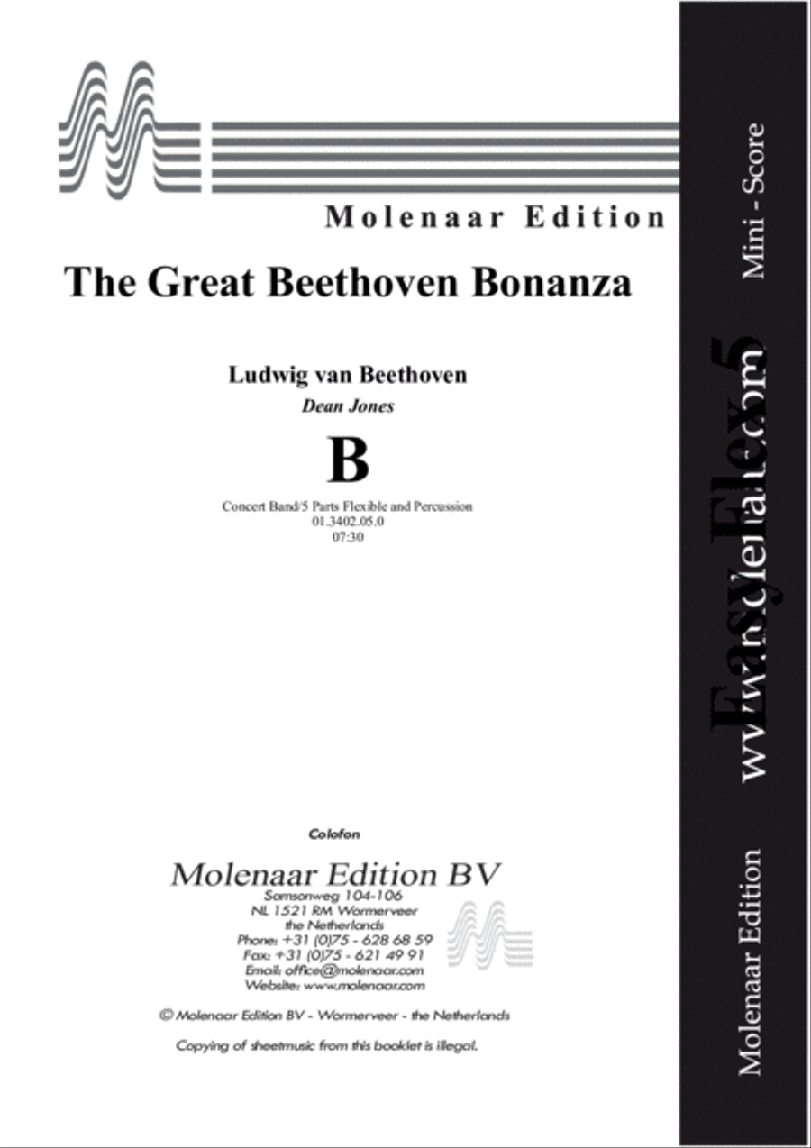 The Great Beethoven Bonanza Concert Band scores gallery preview page 2