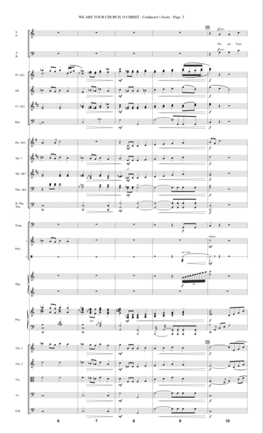 We Are Your Church, O Christ - Score Choir scores gallery preview page 2