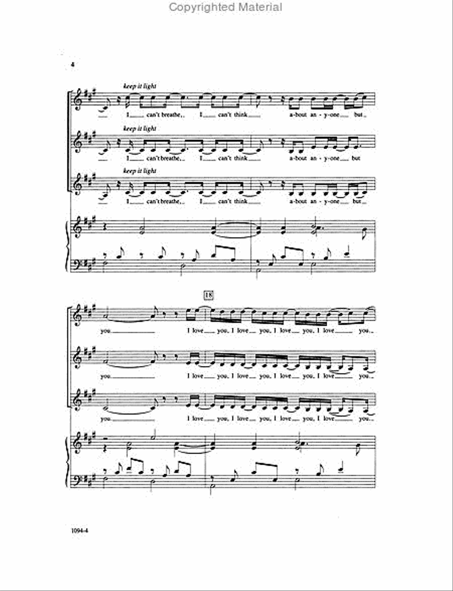 First Love - SSA Octavo SSA scores gallery preview page 3