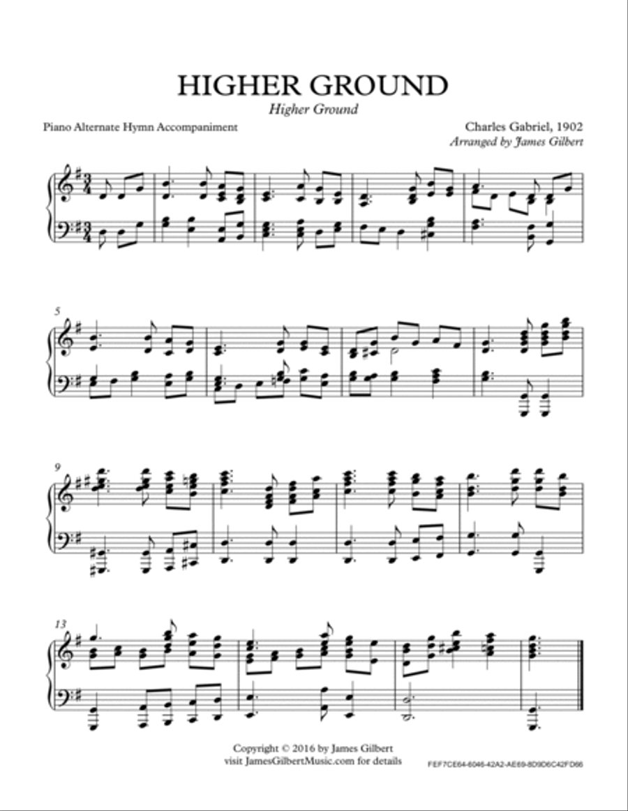 HIGHER GROUND Piano Solo scores gallery preview page 2