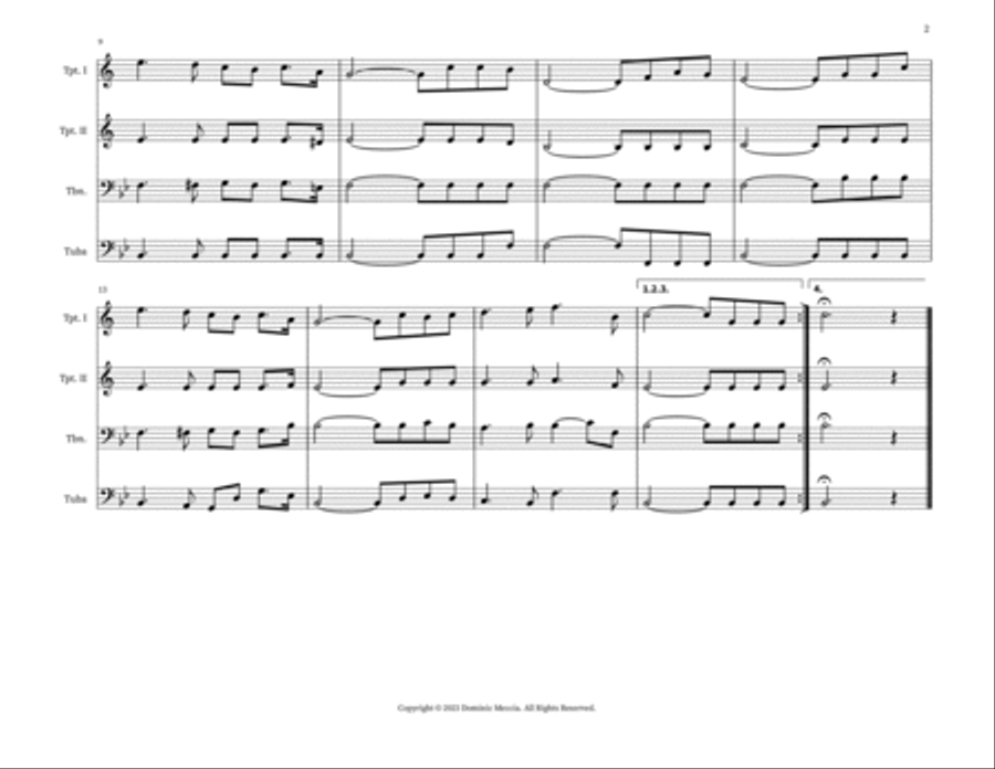 How Great Thou Art Small Ensemble scores gallery preview page 2