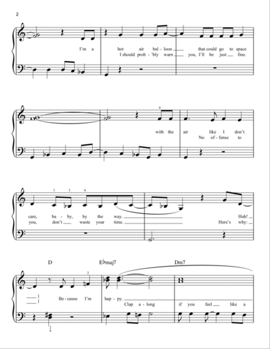 Happy Easy Piano scores gallery preview page 2