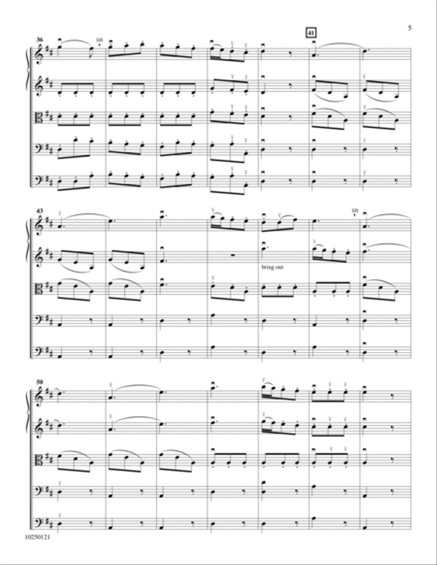 Divertimento No. 2 in D, Finale, K. 131 Orchestra scores gallery preview page 4