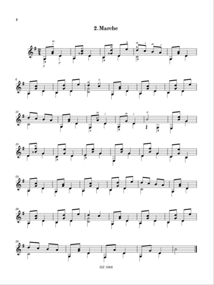 Histoires sans paroles Histoires sans paroles Classical Guitar scores gallery preview page 4