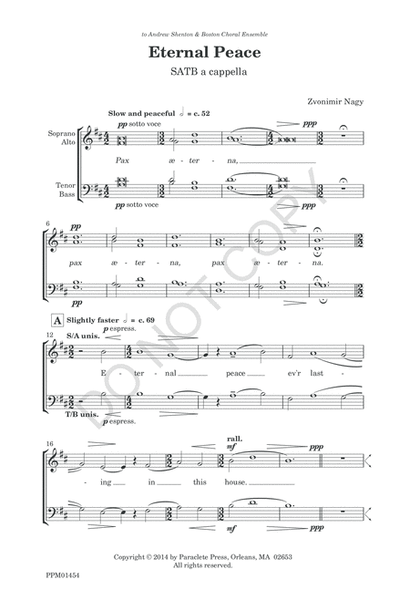 Eternal Peace - SATB image number null