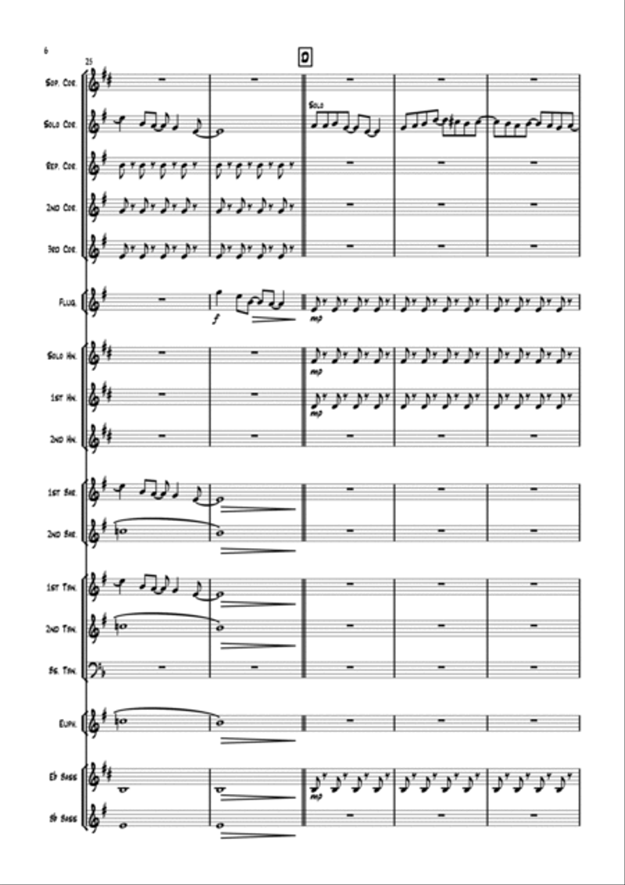 Eleanor Rigby Brass Band scores gallery preview page 6