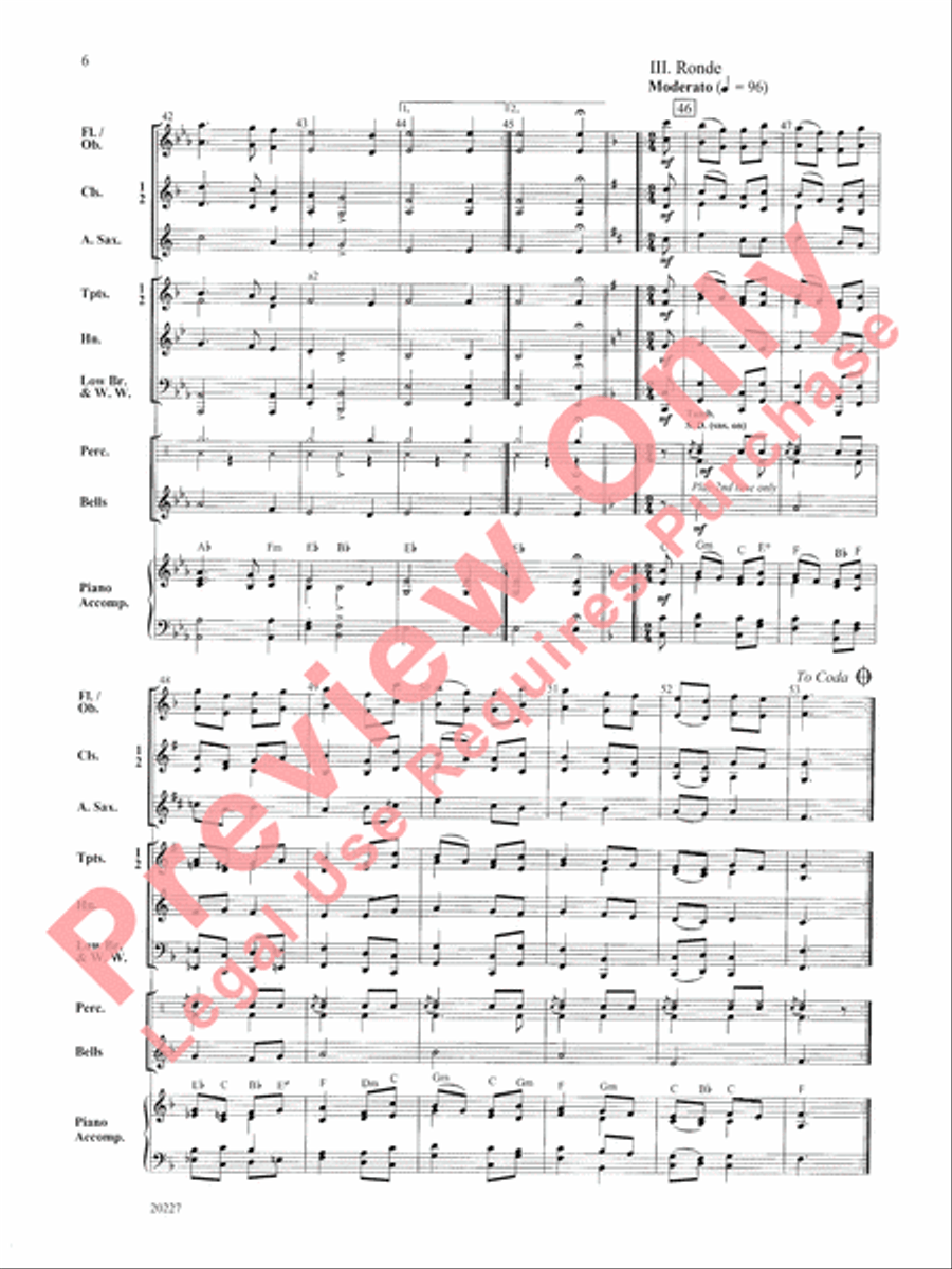 Renaissance Dances Concert Band scores gallery preview page 7