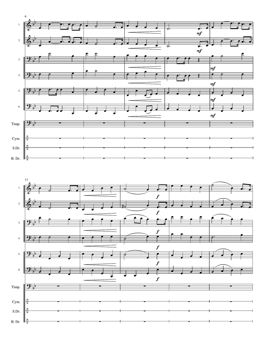 Indonesia National Anthem: Indonesia Raya Large Ensemble scores gallery preview page 5