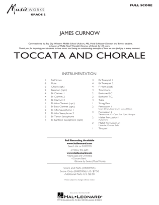 Toccata and Chorale - Full Score