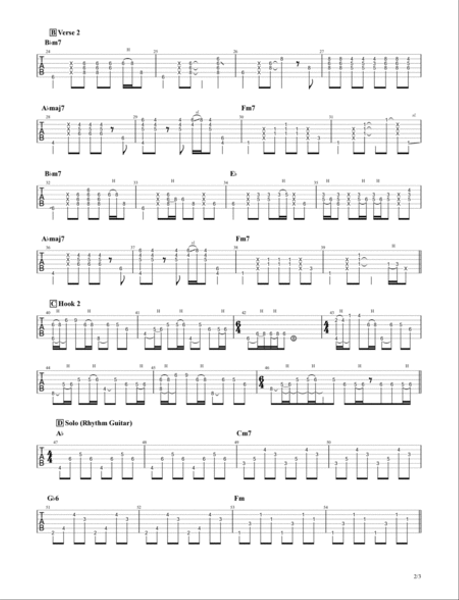 Self Control Electric Guitar scores gallery preview page 2