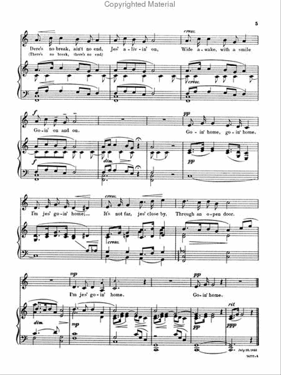 Goin' Home Chamber Music scores gallery preview page 4