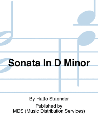 Book cover for Sonata in D minor