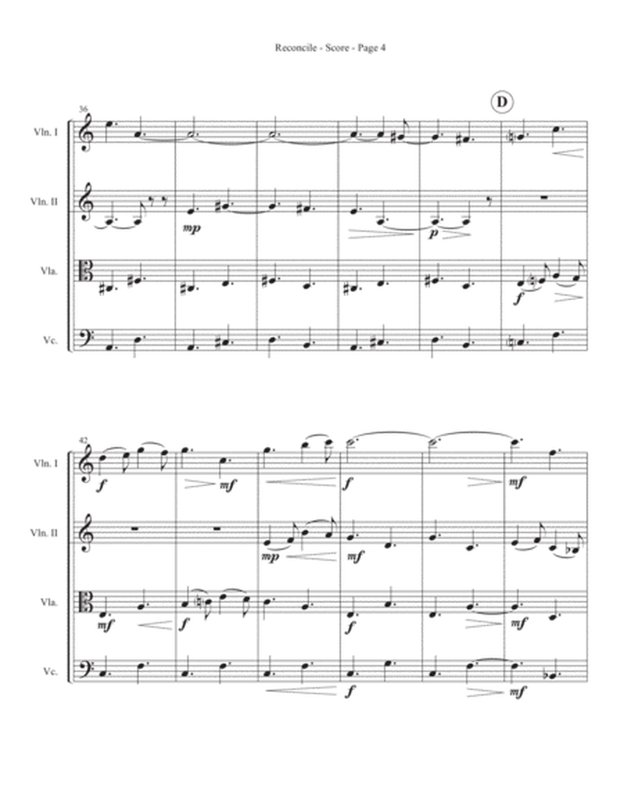 Reconcile (String Quartet Version) image number null
