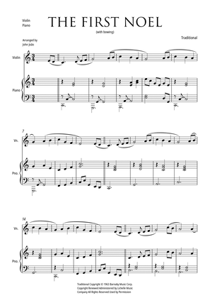 The First Noel (Violin and Piano, with Bowing)