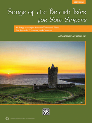 Book cover for Songs of the British Isles for Solo Singers