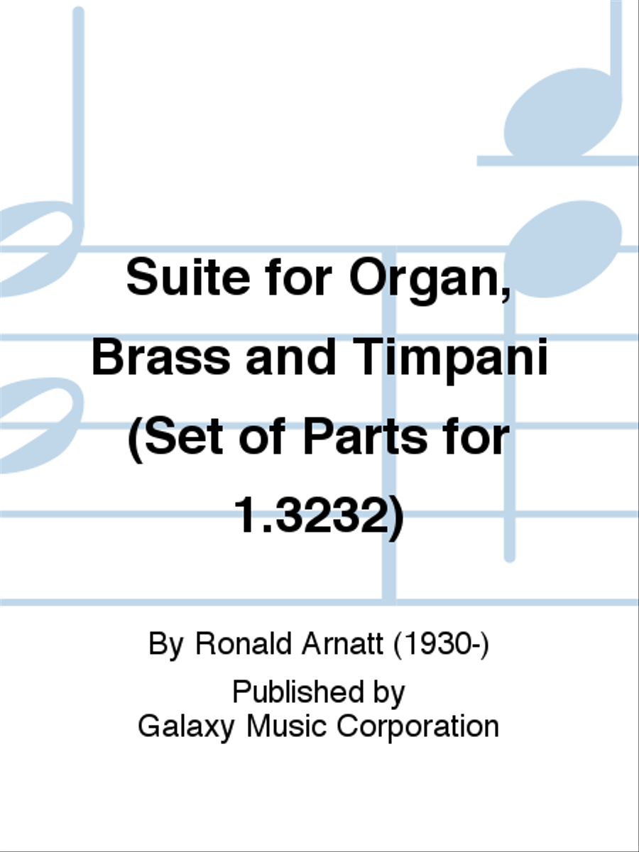 Suite for Organ, Brass and Timpani (Set of Parts for 1.3232) Organ scores gallery preview page 1