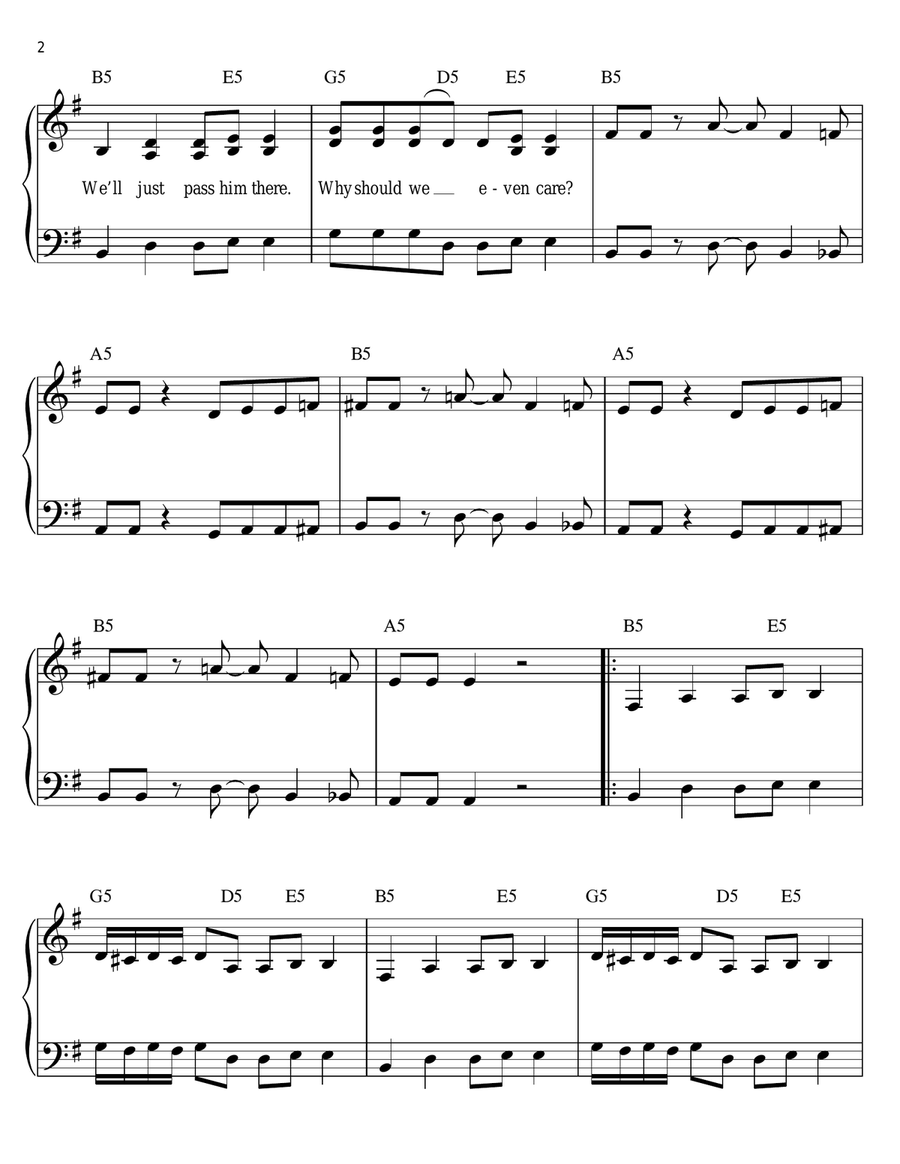 Iron Man Iron Man Easy Piano scores gallery preview page 2