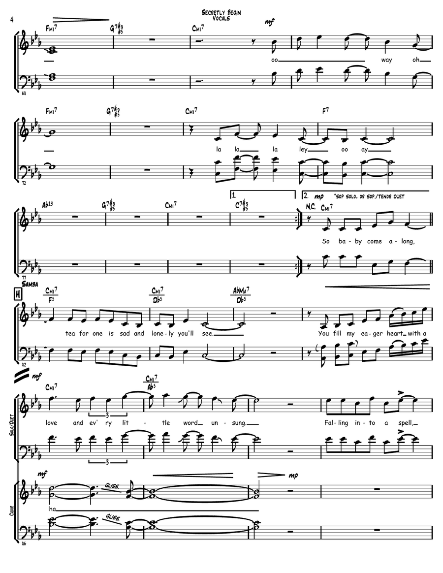So May It Secretly Begin Choir scores gallery preview page 4