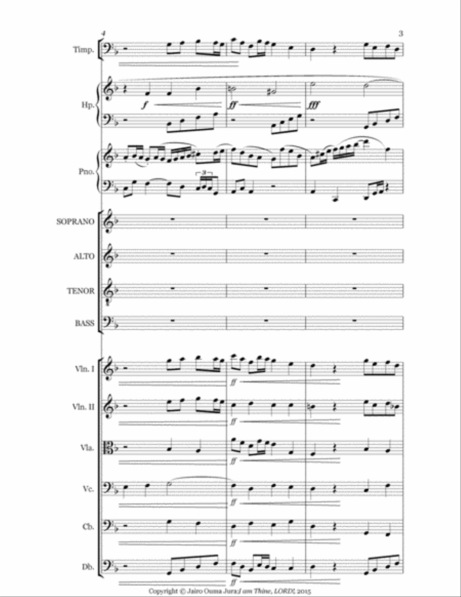 I am Thine, LORD 4-Part scores gallery preview page 3