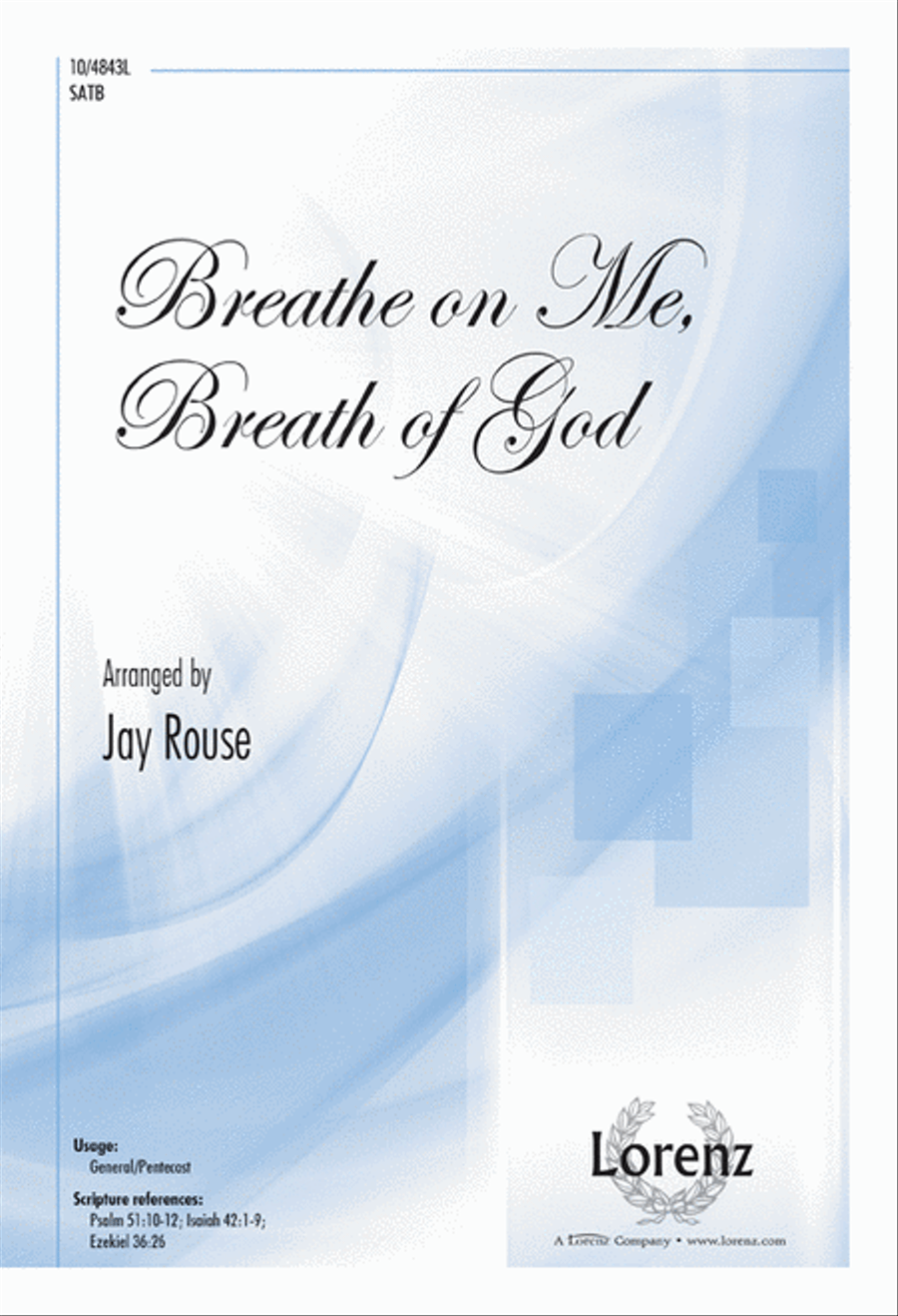 Breathe on Me, Breath of God 4-Part scores gallery preview page 1