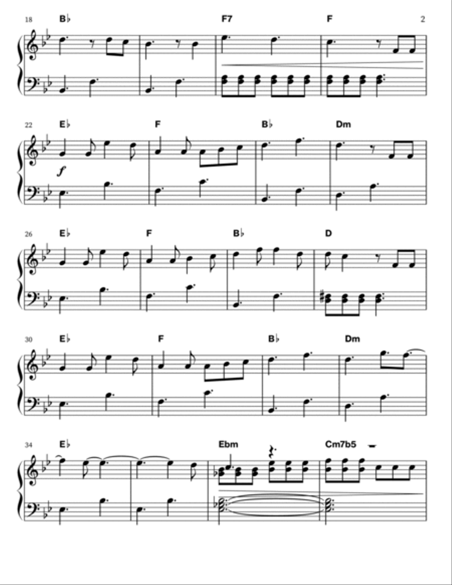 Until I Found You Piano Solo scores gallery preview page 2