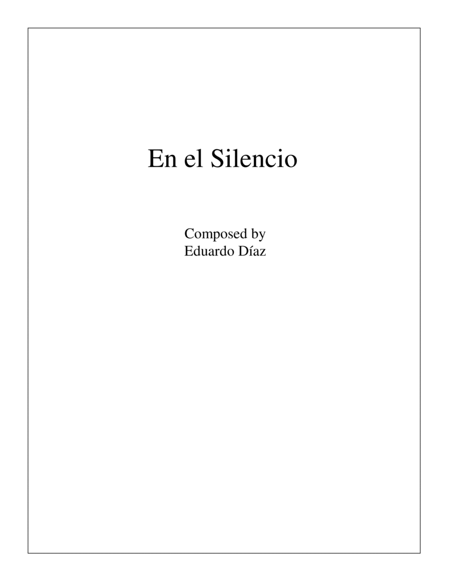 Book cover for En el Silencio