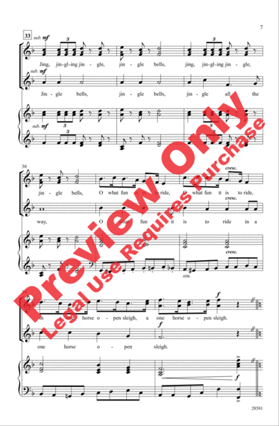 Nutcracker Jingles Women's Choir scores gallery preview page 6