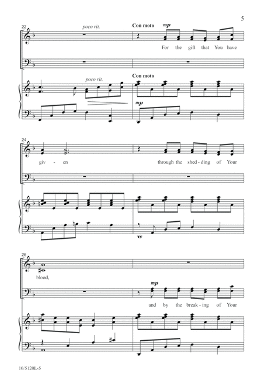 At This Table We Remember 4-Part scores gallery preview page 5