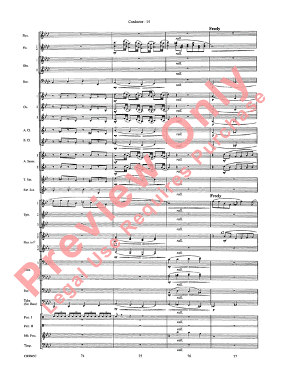 The Symphonic Gershwin The Symphonic Gershwin Concert Band scores gallery preview page 18