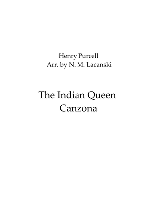 Book cover for Canzona from The Indian Queen