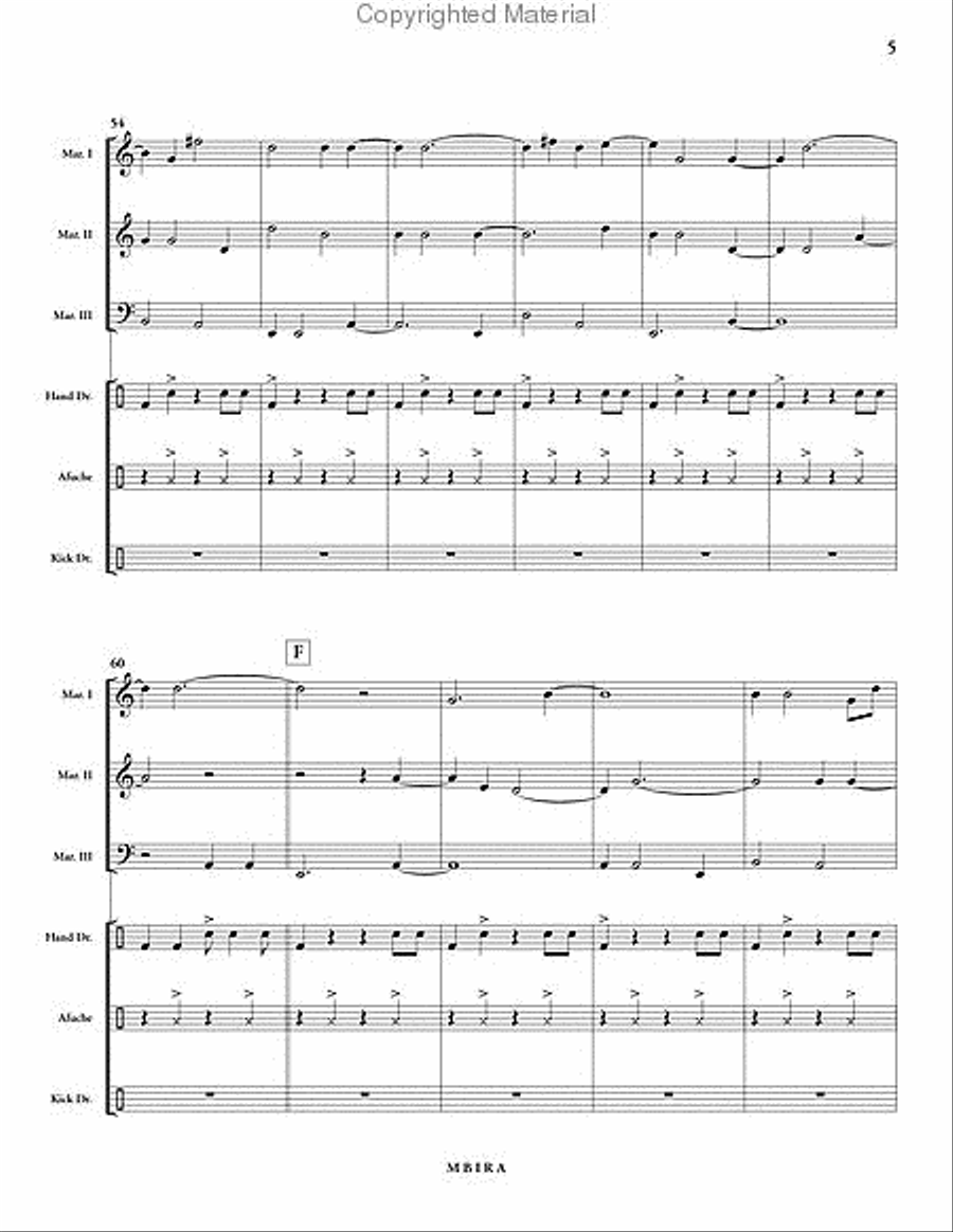Mbira sheet music outlet