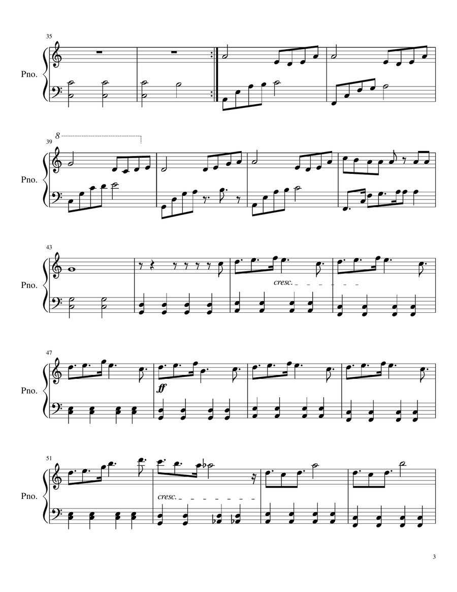 Sun Saathiya: ABCD 2 Piano, Vocal scores gallery preview page 3