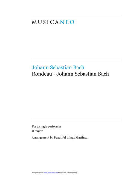 Rondeau-Johann Sebastian Bach