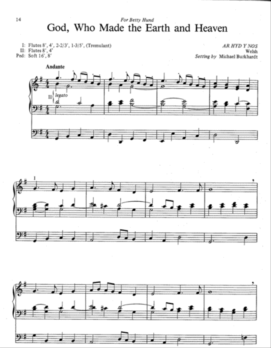 Seven Hymn Improvisations and Free Accompaniments, Set 1 Organ scores gallery preview page 4