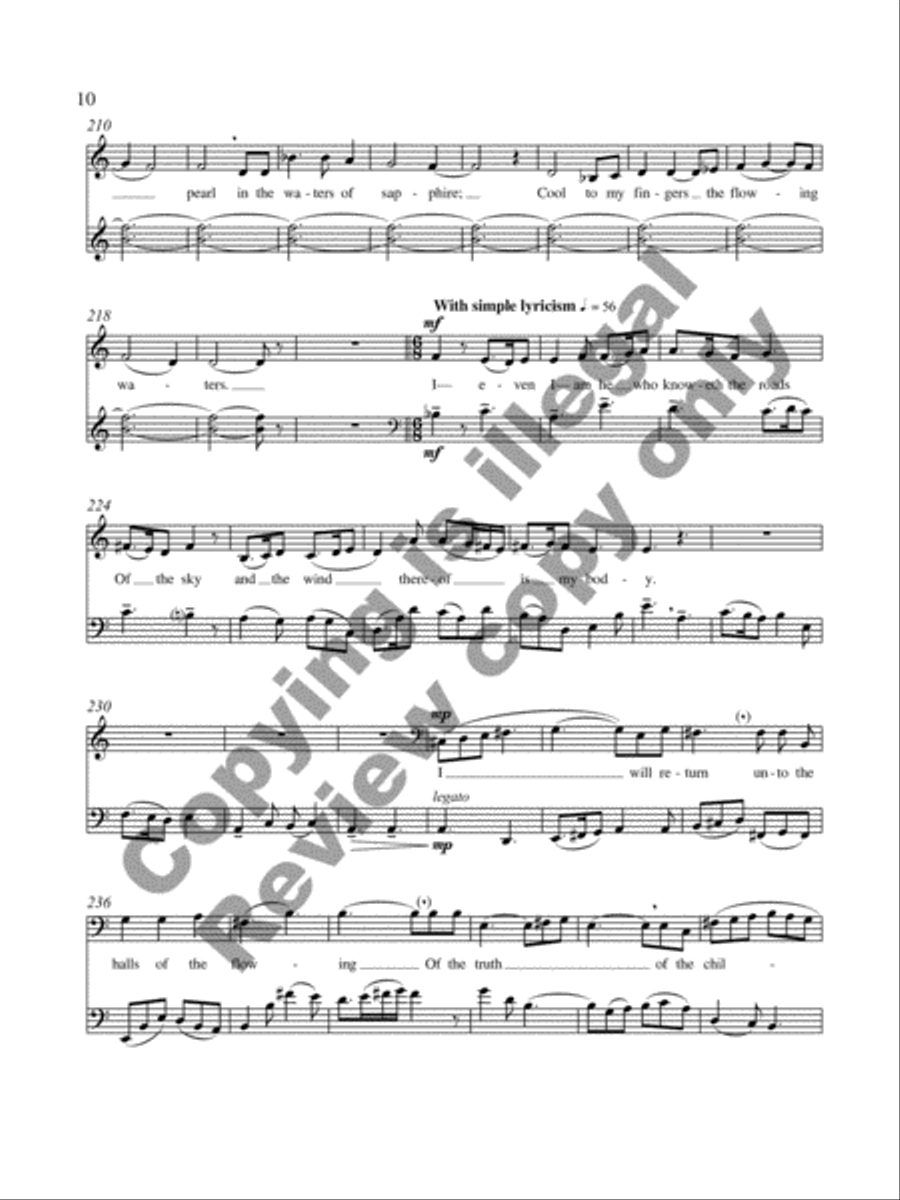 Aegupton: A Dance Piece for Baritone/Countertenor and Violoncello Baritone Voice scores gallery preview page 7