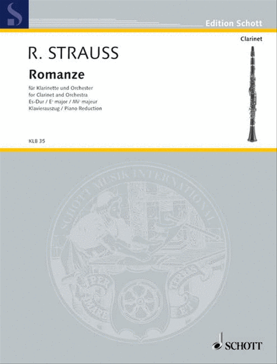 Romance Eb major Clarinet scores gallery preview page 1