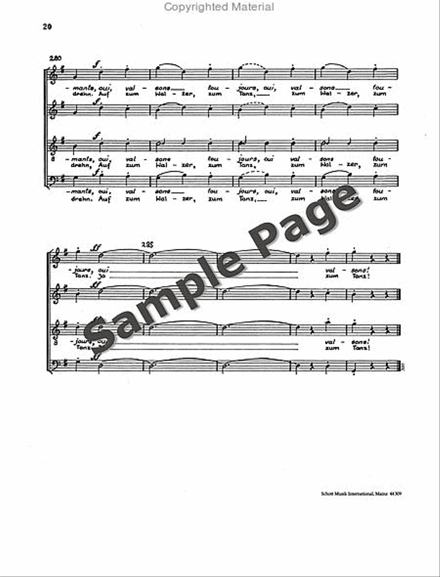 Waltz with Chorus 4-Part scores gallery preview page 21