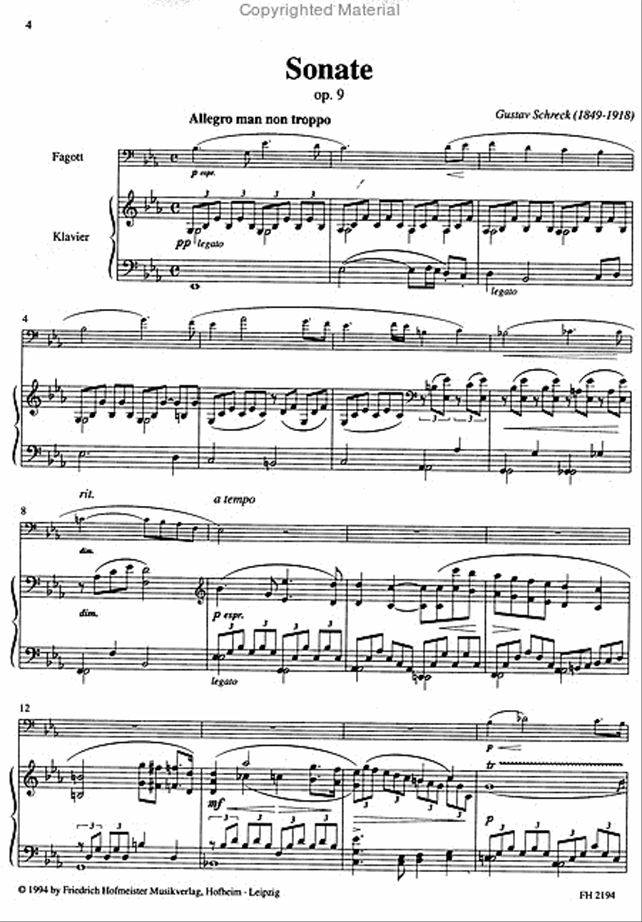Sonate Bassoon scores gallery preview page 2