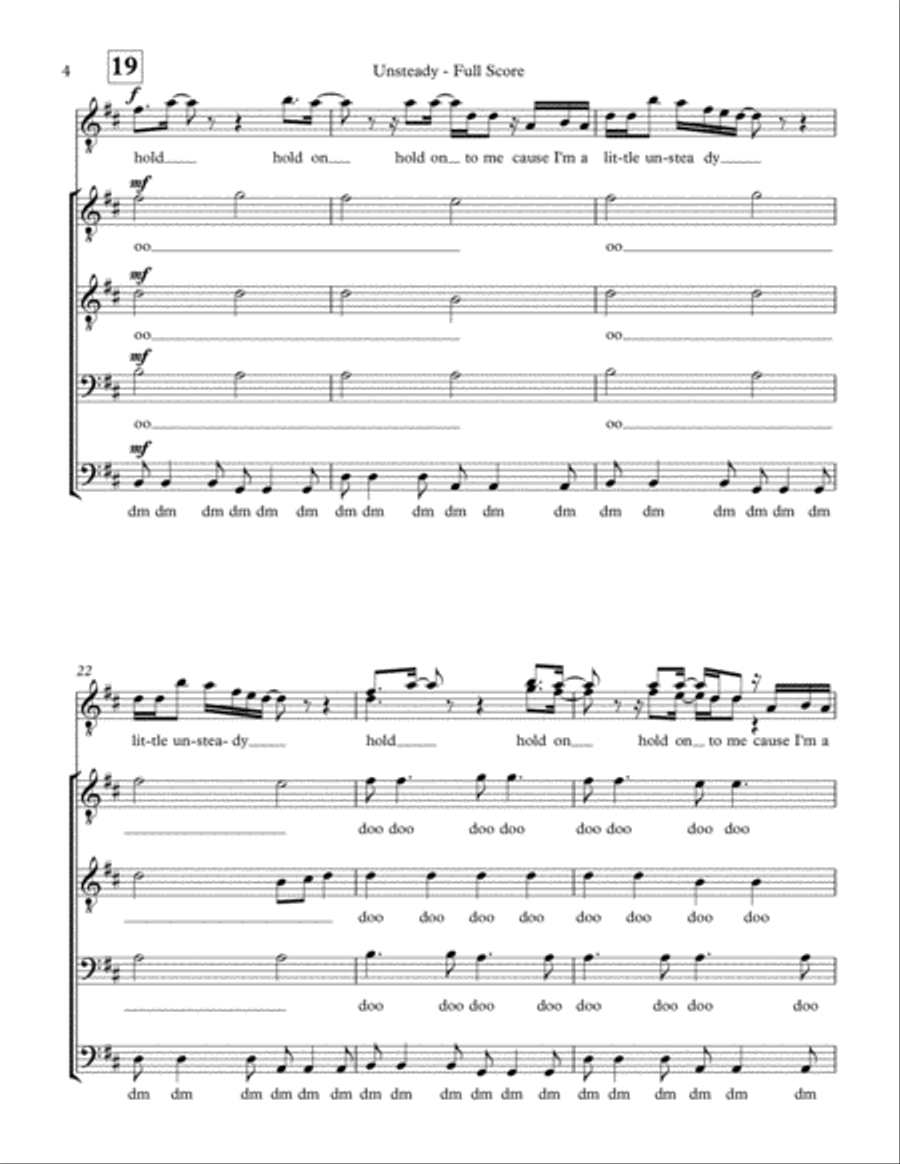 Unsteady TTBB scores gallery preview page 4