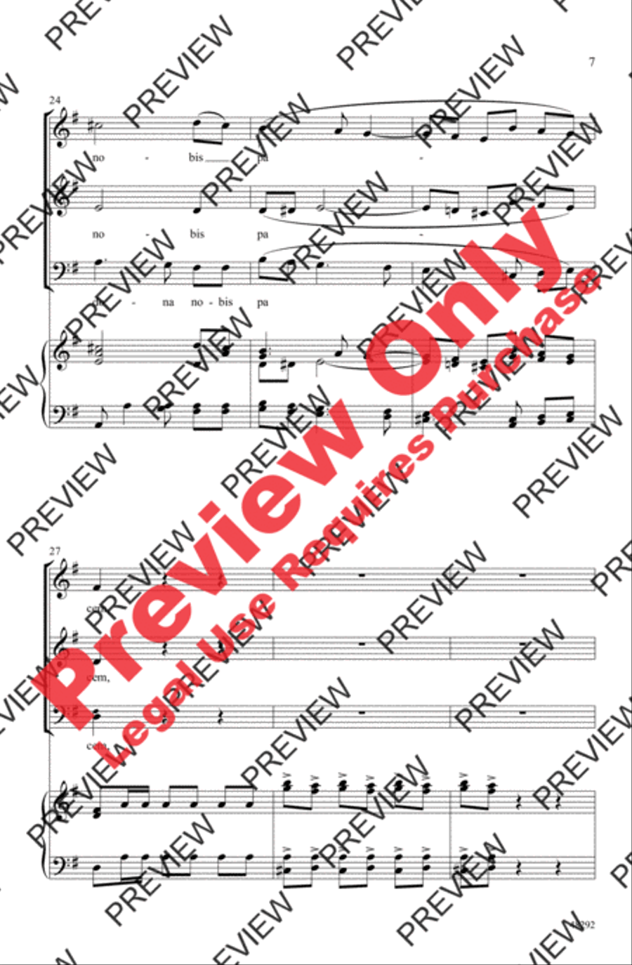 Dona Nobis Pacem 3-Part scores gallery preview page 7