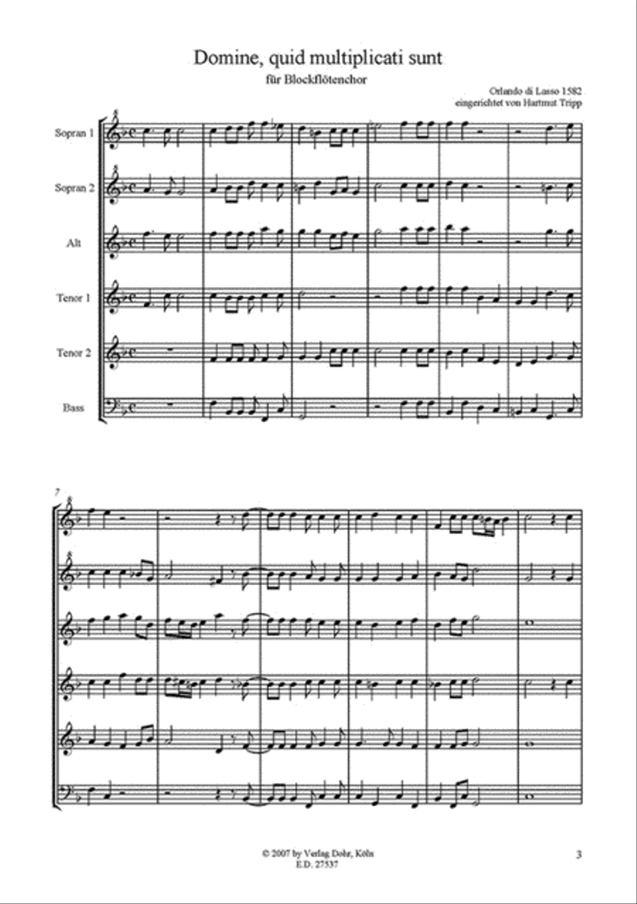 Vier Motetten (für Blockflötenchor) Score scores gallery preview page 2
